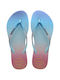 Gradient Sunset Damen-Flip-Flops in Hellblau Farbe
