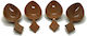 Saz Musical Spoons 4pcs Plastics