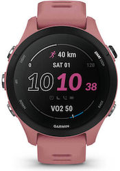Garmin Forerunner 255s 41mm Waterproof Smartwatch with Heart Rate Monitor (Light Pink)