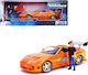 Jada Toys Fast and Furious Toyota Supra Vehicle Replica in Scale 1:24 2 Pieces