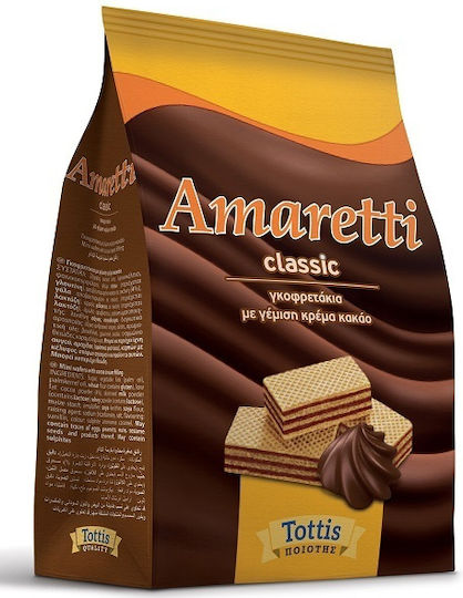 Tottis Amaretti Classic Γκοφρέτα Γάλακτος με Κακάο 125gr