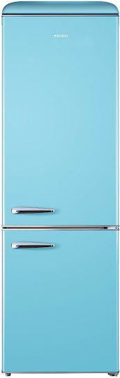 Robin Retro Fridge-Freezer 300lt H192xW60xD63cm Blue RB-310