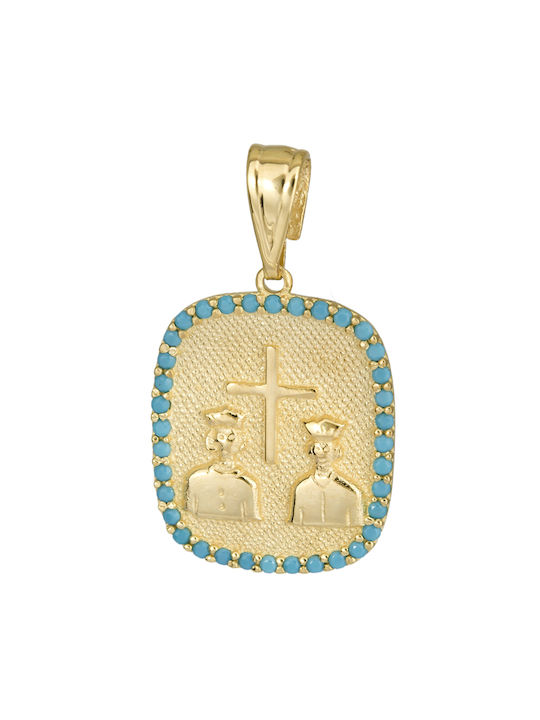 Pendant Kids Talisman Constantine from Gold 14K