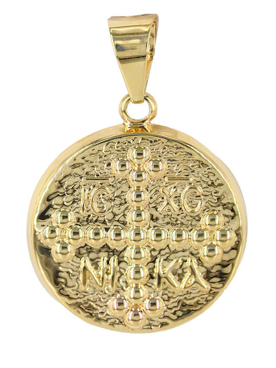 Tasoulis Jewellery Collection Μενταγιόν Παιδικό Φυλαχτό Κωνσταντινάτο από Χρυσό 9K