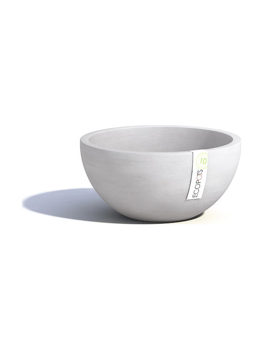 Ecopots Brussels 30 Λεκάνη White Grey 30x14cm