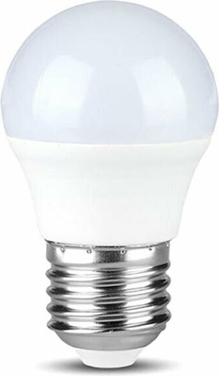 V-TAC LED Bulbs 4.5W 120mm for Socket E27 and Shape G45 Natural White 470lm 3pcs