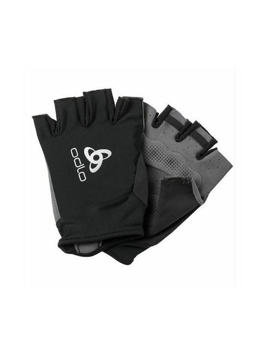 Odlo Active Road Halber Finger Fahrradhandschuhe Männlich Schwarz Odlo Active Road Halber Finger Fahrradhandschuhe Männlich Schwarz