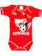 olympiakos Baby Bodysuit Set Short-Sleeved Red