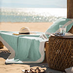 Gofis Home Beach Towel Cotton Sea Glass/Vanilla 170x90cm.