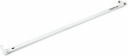 Optonica Lighting Batten T8 with 2 Slots for LED Bulbs 120cm