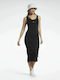 Classic Sommer Midi Kleid Schwarz