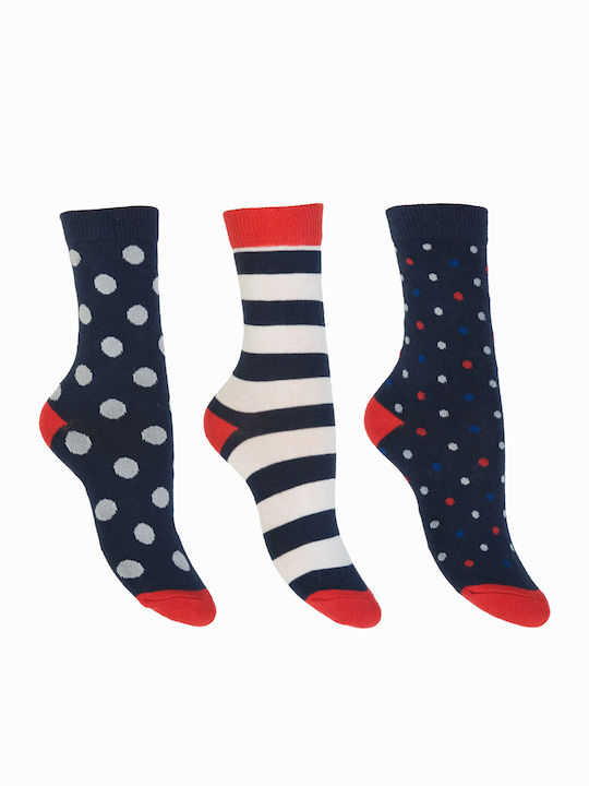 Kal-tsa Boys 3 Pack Knee-High Socks Multicolour
