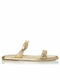 Sante Women's Flat Sandals in Gold Color