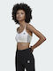 Adicolor Femei Atletic Sutien sport Alb