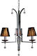 General Trade Chandelier Lampshade 3xE14 Black 50cm 27171102
