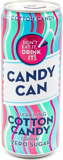 Candy Can Soft Drink Cotton Candy with Carbonation, Sugar-Free in Box 330ml