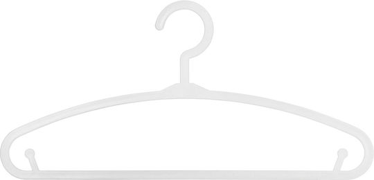 A-S Hangers Детска Вешалка за Дрехи Бяла 158462C 6бр