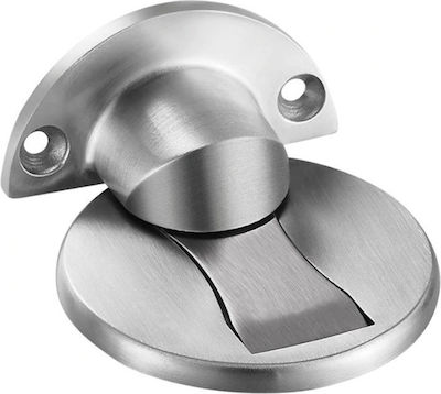 Door Stopper Magnetic Metallic Silver 1pcs