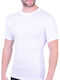 Men's white cotton short-sleeve undershirt White