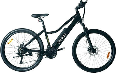 Egoboo E-Mount T7 27.5" Black Electric Mountain Bike with 21 Gears & Disc Brakes
