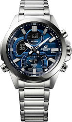 Casio Edifice Неръждаема стомана Водоустойчив Смарт часовник (сребърен)