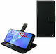Volte-Tel Allure Magnet Wallet Piele artificială Negru (TCL 305 / 306 / 30E / 30SE)
