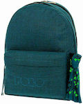 Polo Original Double Scarf School Bag Backpack Junior High-High School in Blue color 30lt 2022