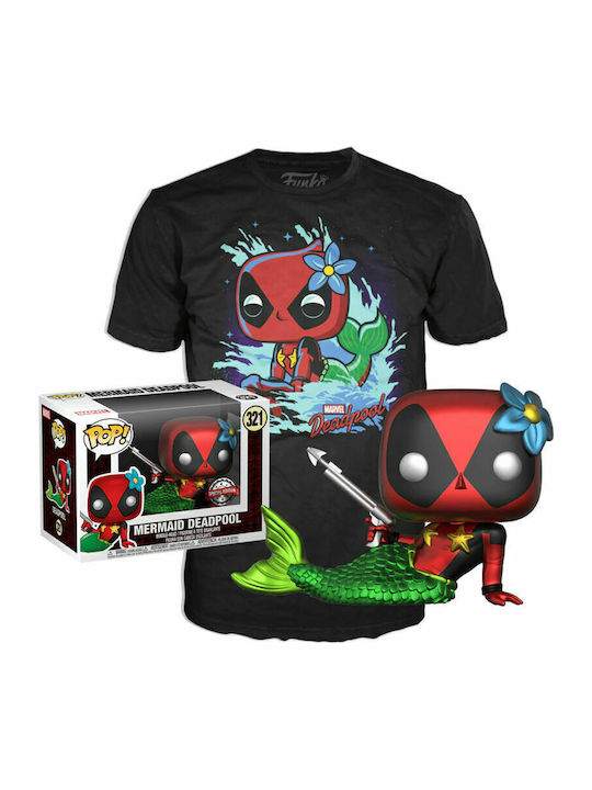 Funko Pop! Tees Marvel: Deadpool - Mermaid Deadpool (Small) (S) 321 Special Edition