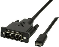LogiLink USB 2.0 USB-C male - DVI-D 1.8m (UA0331)