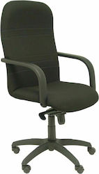 Letur Bali Office Chair with Fixed Arms Black P&C
