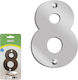 Amig Hausnummer 8 in Silber Farbe 10cm 27886