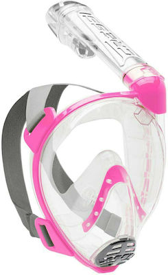 CressiSub Μάσκα Θαλάσσης Full Face Baron Clear/Pink M/L σε Ροζ χρώμα