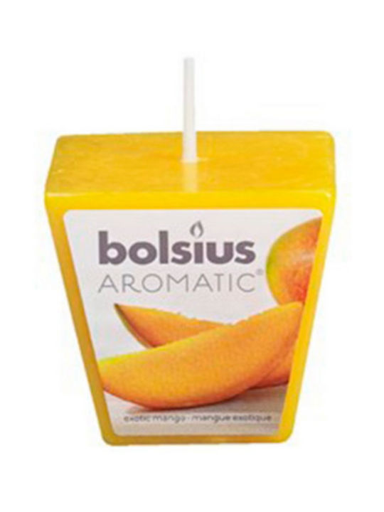 Bolsius Duftkerze mit Duft Mango Orange 4.7x4.7cm 1Stück