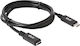 Club3D USB 3.1 Cable USB-C Male - USB-C Female 60W Black 1m