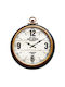 ArteLibre Antique Wall Clock Metallic Black 42x52cm