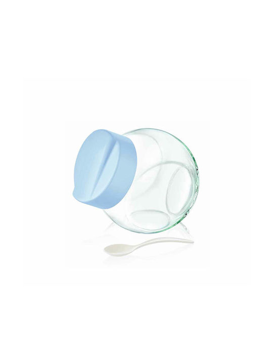 Homestyle Vaza Uz General cu capac Sticlă Albastru 660ml