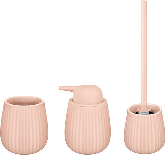 Kleine Wolke Groove Tabletop Plastic Dispenser Pink