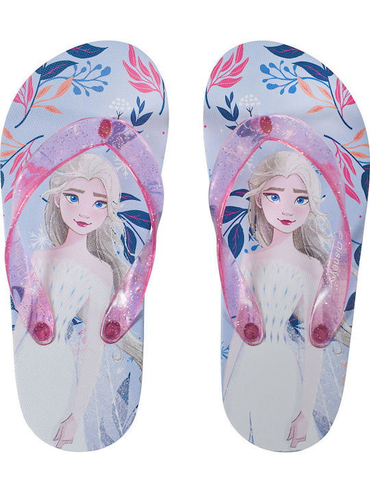 Παιδικές Σαγιονάρες Flip Flops Frozen Γαλάζιες Frozen Leaves
