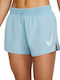 SWOOSH Women's Sporty Shorts Dri-Fit Light Blue