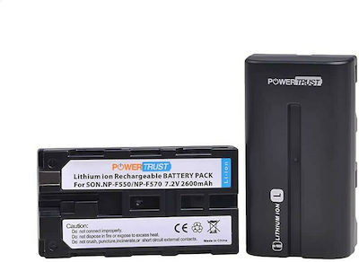 Μπαταρία Βιντεοκάμερας Powertrust NP-F550/570 2600mAh Συμβατή με Sony
