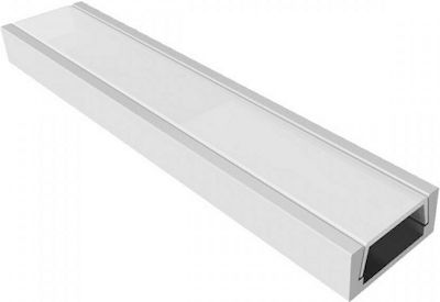 Spot Light Extern LED-Streifen-Aluminiumprofil mit Transparent Abdeckung 100x1.5x0.7cm