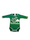 Panathinaikos Baby Bodysuit Set Long-Sleeved Green