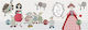 Colourbox Kids Wooden Kids Wall Hanger with Hooks Snow White Polychrome 50x5x17.5cm
