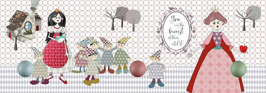 Colourbox Kids Wooden Kids Wall Hanger 50x5x17.5cm
