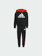 Adidas Kinder Sweatpants Set - Jogginganzug Schwarz 2Stück Badge Sport Logo