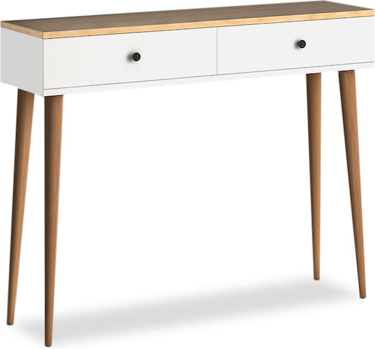 Alis Конзолна маса Дървена Pine / White Д110xШ29xВ88cm