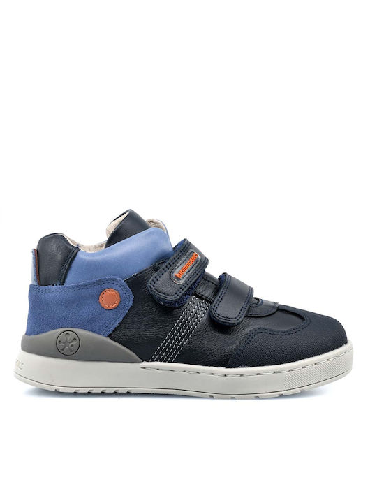 Biomecanics Kids Sneakers High Anatomic with Scratch Blue