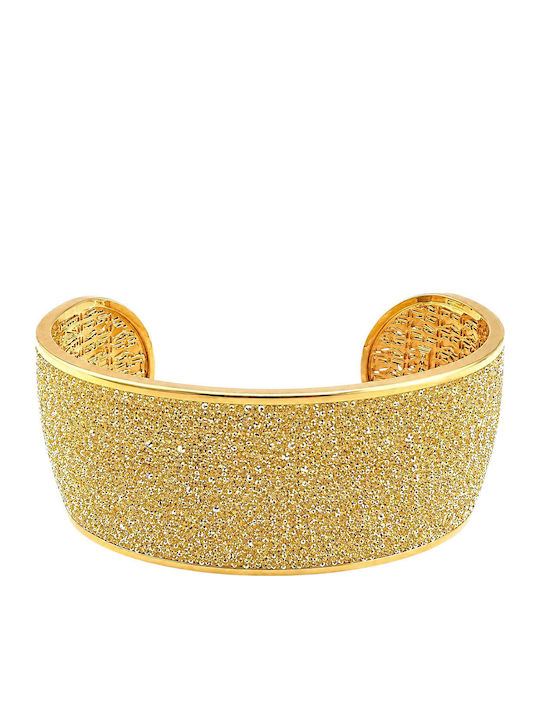 Rebecca Women's Bracelet Handcuffs made of Steel Gold Plated