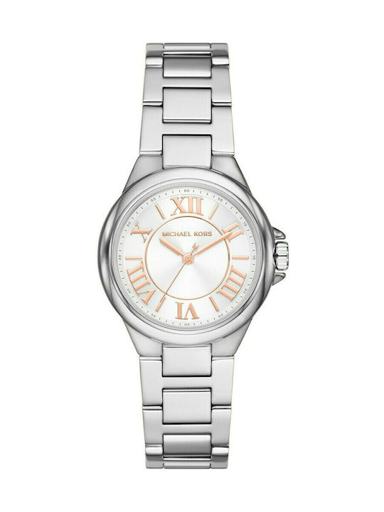 Michael Kors Camille Uhr mit Weiß Metallarmband