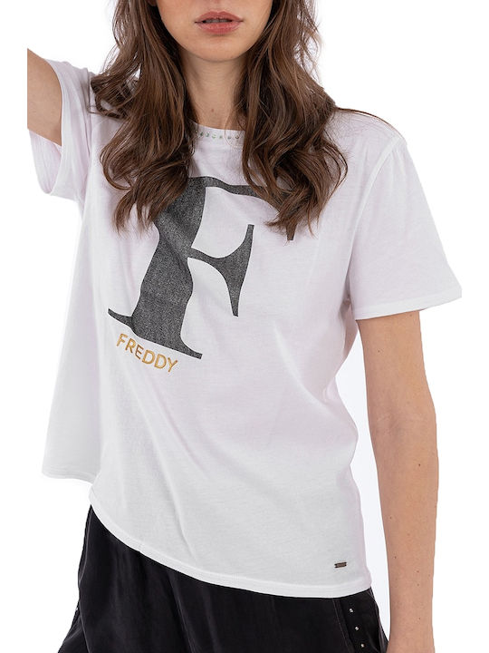 Freddy Damen T-Shirt Weiß